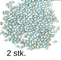 Amazonit dråber, 8 x 12 mm, 2 stk. 